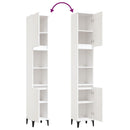 vidaXL fehér szerelt fa fürdőszobaszekrény 30 x 30 x 190 cm