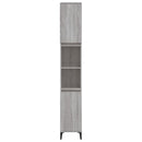 vidaXL szürke sonoma színű szerelt fa fürdőszobaszekrény 30x30x190 cm