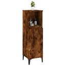 vidaXL füstös tölgy színű szerelt fa fürdőszobaszekrény 30x30x100 cm