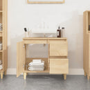 vidaXL sonoma tölgy színű szerelt fa fürdőszobaszekrény 65x33x60 cm