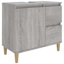 vidaXL szürke sonoma színű szerelt fa fürdőszobaszekrény 65x33x60 cm