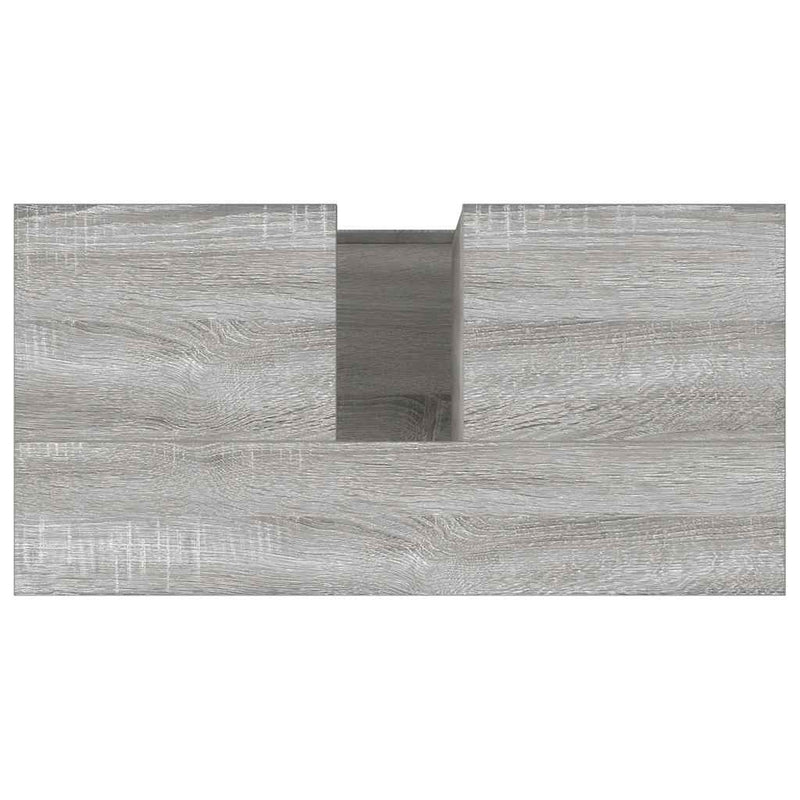 vidaXL szürke sonoma színű szerelt fa fürdőszobaszekrény 65x33x60 cm