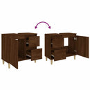 vidaXL barna tölgyszínű szerelt fa fürdőszobaszekrény 65x33x60 cm