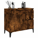 vidaXL füstös tölgy színű szerelt fa fürdőszobaszekrény 65x33x60 cm