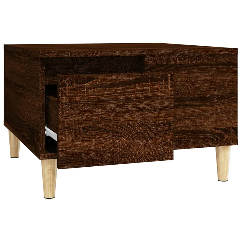 vidaXL barna tölgyszínű szerelt fa dohányzóasztal 55x55x36,5 cm