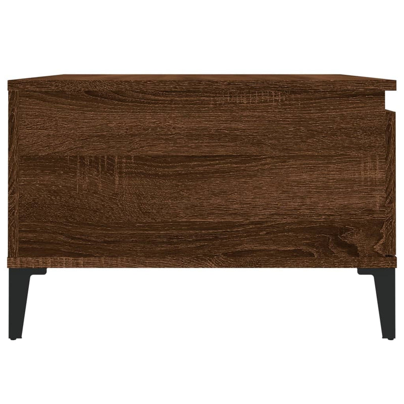vidaXL barna tölgyszínű szerelt fa dohányzóasztal 55x55x36,5 cm