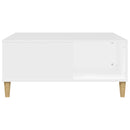 vidaXL fehér szerelt fa dohányzóasztal 80x80x36,5 cm