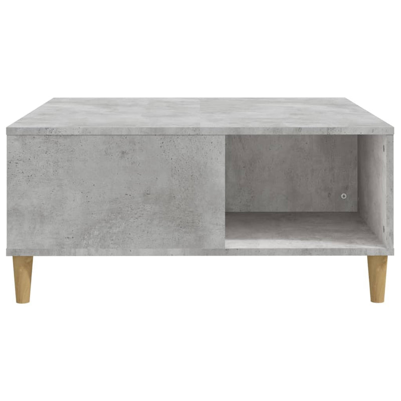 vidaXL betonszürke szerelt fa dohányzóasztal 80x80x36,5 cm