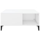 vidaXL fehér szerelt fa dohányzóasztal 80x80x36,5 cm