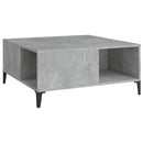 vidaXL betonszürke szerelt fa dohányzóasztal 80x80x36,5 cm