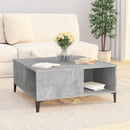vidaXL betonszürke szerelt fa dohányzóasztal 80x80x36,5 cm