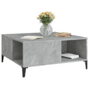 vidaXL betonszürke szerelt fa dohányzóasztal 80x80x36,5 cm