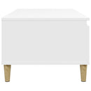 vidaXL fehér szerelt fa dohányzóasztal 90 x 50 x 36,5 cm