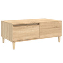 vidaXL sonoma tölgy színű szerelt fa dohányzóasztal 90 x 50 x 36,5 cm