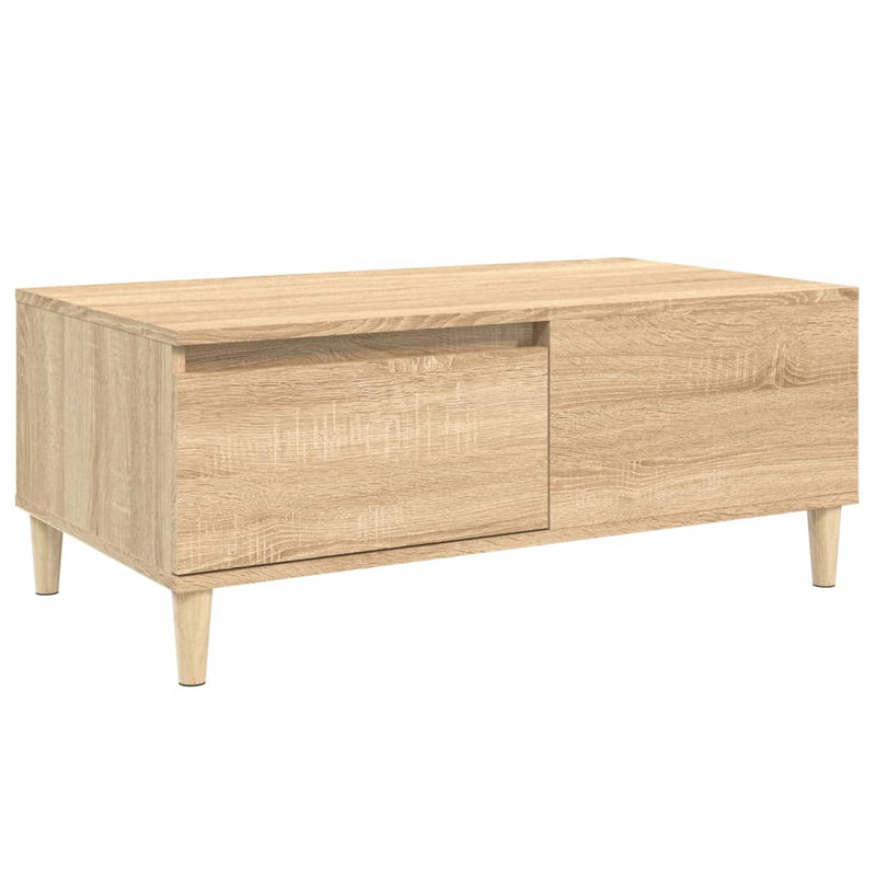 vidaXL sonoma tölgy színű szerelt fa dohányzóasztal 90 x 50 x 36,5 cm