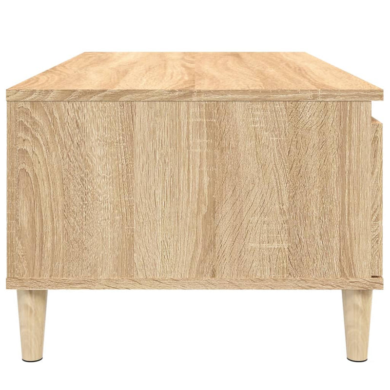 vidaXL sonoma tölgy színű szerelt fa dohányzóasztal 90 x 50 x 36,5 cm
