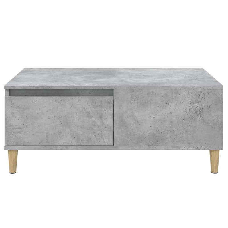 vidaXL betonszürke szerelt fa dohányzóasztal 90x50x36,5 cm