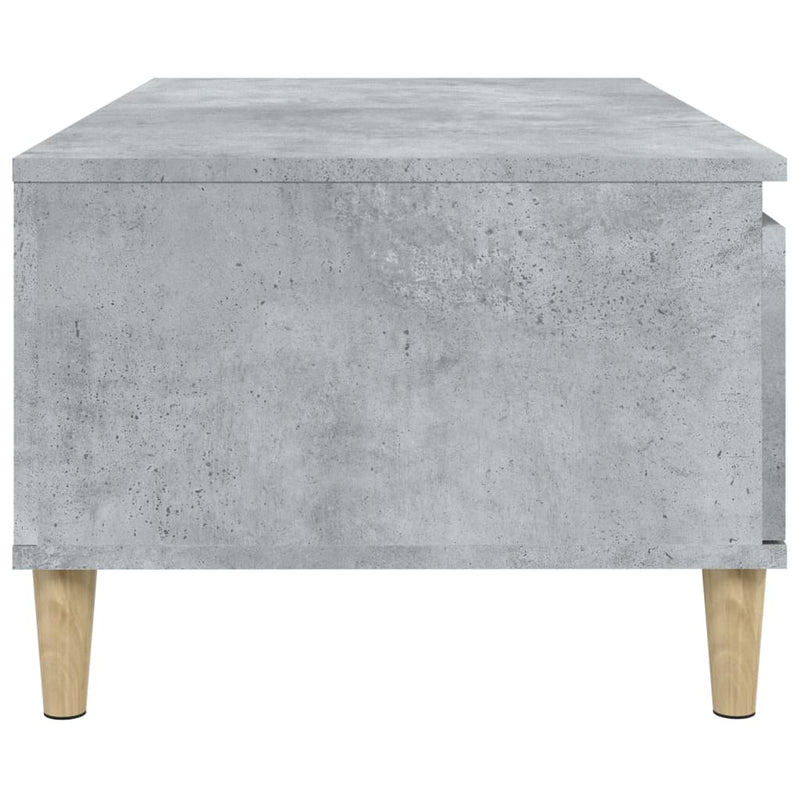 vidaXL betonszürke szerelt fa dohányzóasztal 90x50x36,5 cm