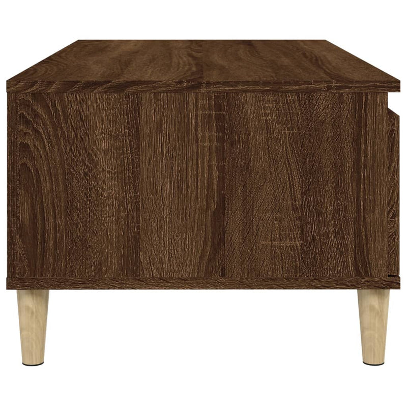 vidaXL barna tölgyszínű szerelt fa dohányzóasztal 90x50x36,5 cm