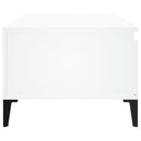 vidaXL fehér szerelt fa dohányzóasztal 90 x 50 x 36,5 cm