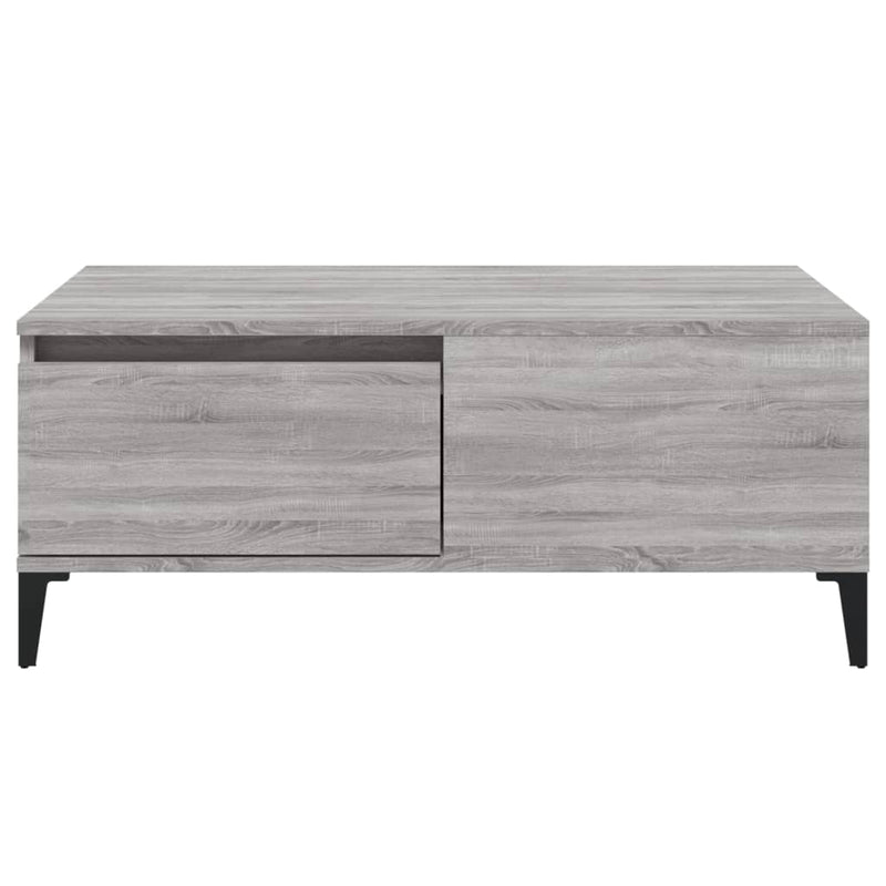 vidaXL szürke sonoma színű szerelt fa dohányzóasztal 90 x 50 x 36,5 cm