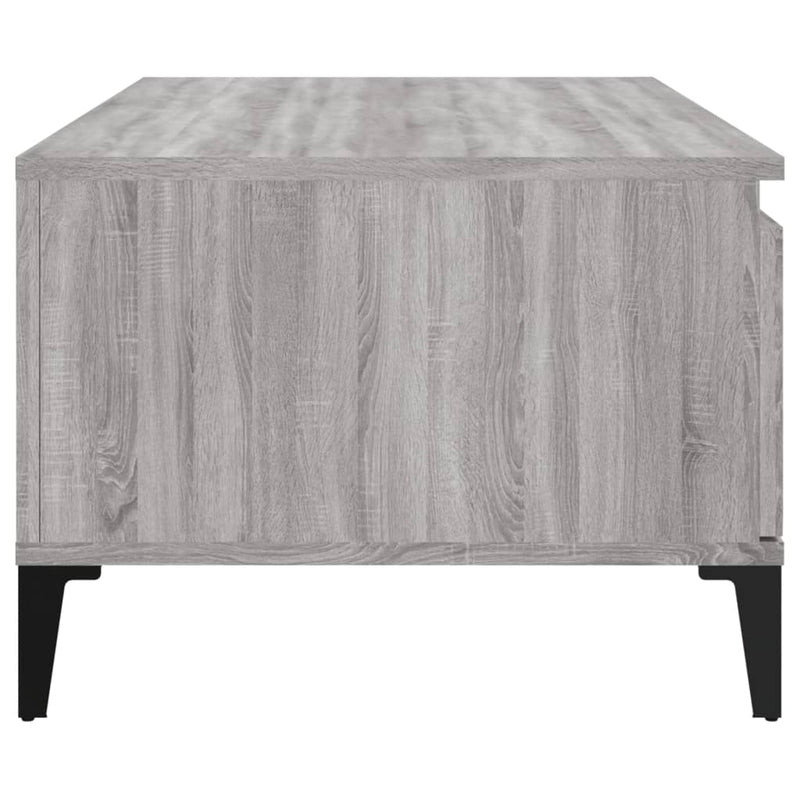 vidaXL szürke sonoma színű szerelt fa dohányzóasztal 90 x 50 x 36,5 cm