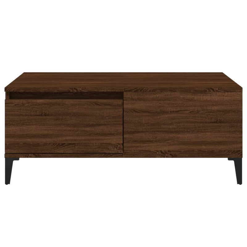 vidaXL barna tölgyszínű szerelt fa dohányzóasztal 90x50x36,5 cm