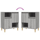 vidaXL szürke sonoma színű szerelt fa tálalószekrény 60 x 35 x 70 cm