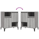 vidaXL szürke sonoma színű szerelt fa tálalószekrény 60 x 35 x 70 cm