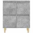 vidaXL betonszürke szerelt fa tálalószekrény 60 x 35 x 70 cm