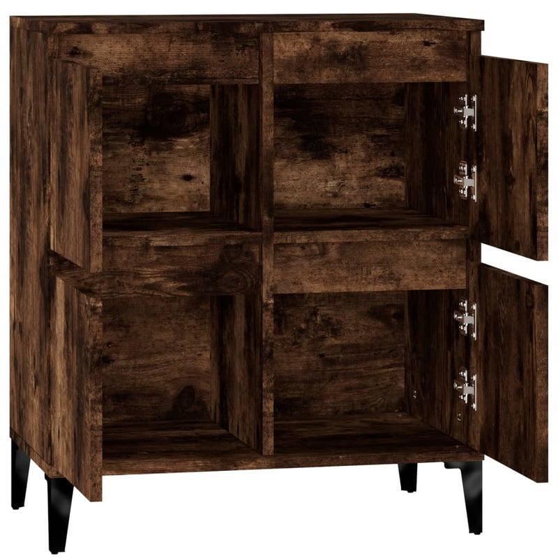 vidaXL füstös tölgy színű szerelt fa tálalószekrény 60 x 35 x 70 cm