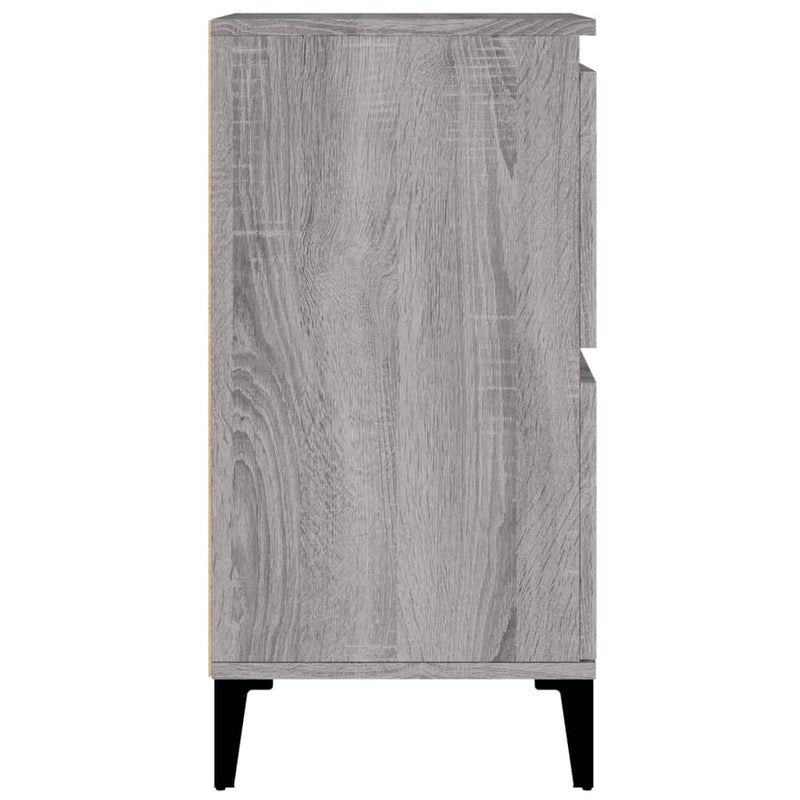 vidaXL szürke sonoma színű szerelt fa tálalószekrény 60 x 35 x 70 cm