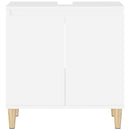 vidaXL fehér szerelt fa mosdószekrény 58x33x60 cm