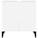 vidaXL fehér szerelt fa mosdószekrény 58x33x60 cm