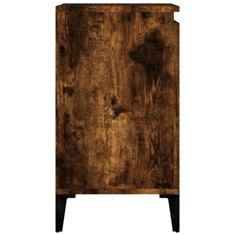 vidaXL füstös tölgy színű szerelt fa mosdószekrény 58x33x60 cm