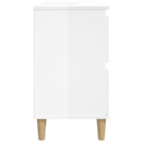 vidaXL magasfényű fehér szerelt fa mosdószekrény 80 x 33 x 60 cm