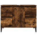 vidaXL füstös tölgy színű szerelt fa mosdószekrény 80 x 33 x 60 cm