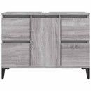 vidaXL szürke sonoma színű szerelt fa mosdószekrény 80 x 33 x 60 cm