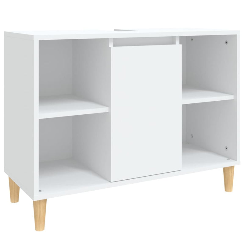 vidaXL fehér szerelt fa mosdószekrény 80 x 33 x 60 cm