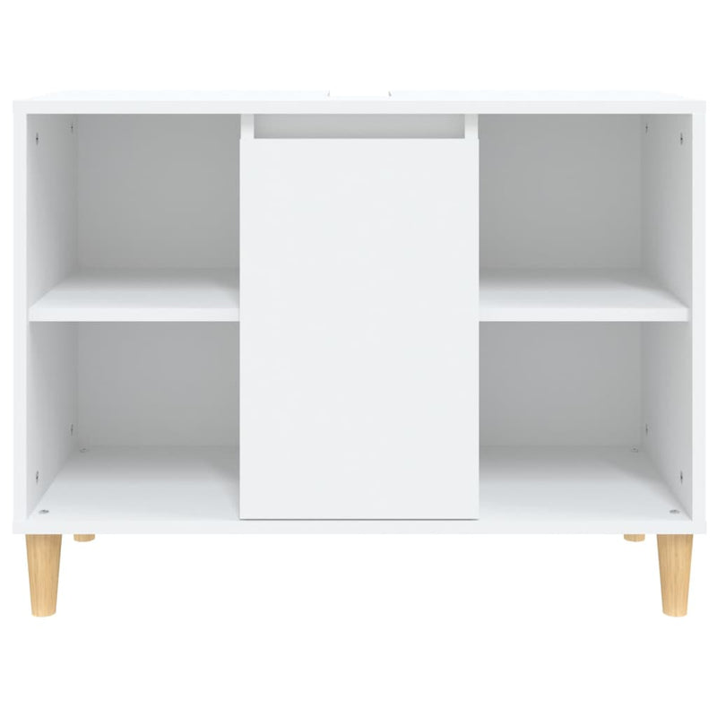 vidaXL fehér szerelt fa mosdószekrény 80 x 33 x 60 cm