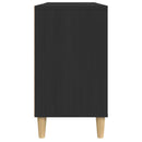 vidaXL fekete szerelt fa mosdószekrény 80 x 33 x 60 cm