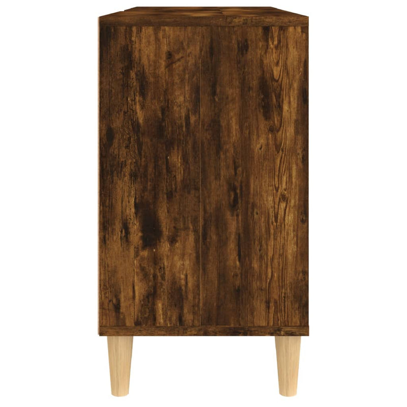 vidaXL füstös tölgy színű szerelt fa mosdószekrény 80 x 33 x 60 cm