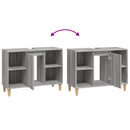 vidaXL szürke sonoma színű szerelt fa mosdószekrény 80 x 33 x 60 cm