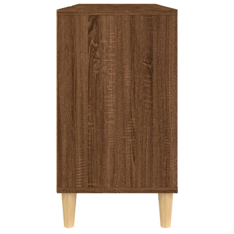 vidaXL barna tölgyszínű szerelt fa mosdószekrény 80 x 33 x 60 cm