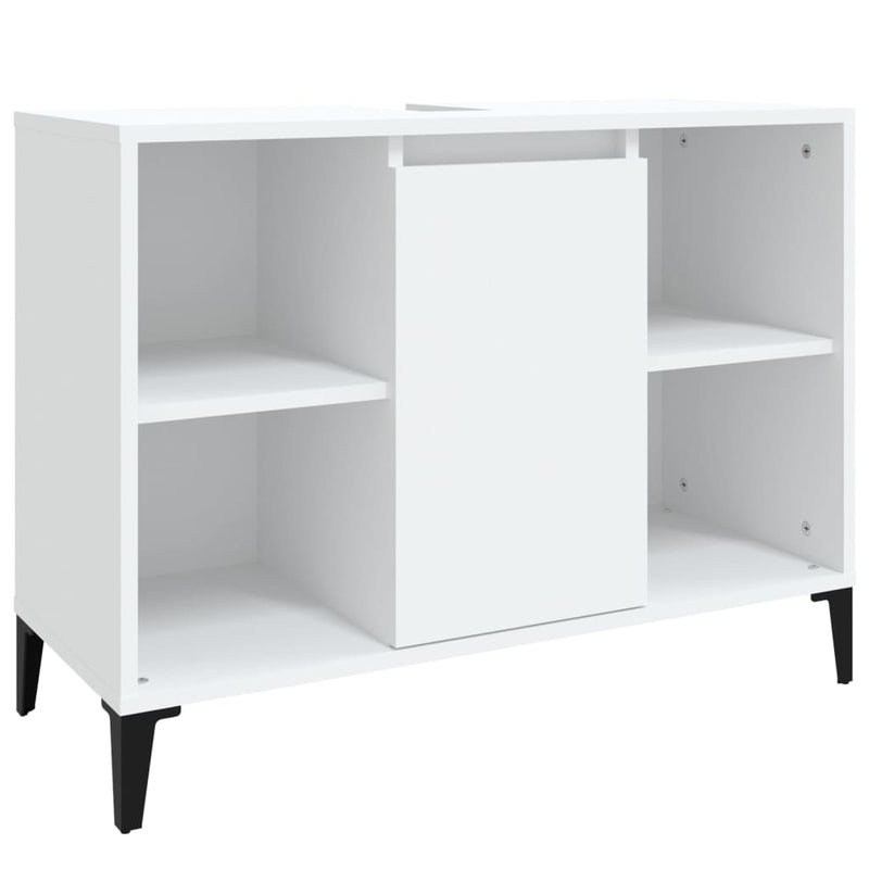 vidaXL fehér szerelt fa mosdószekrény 80 x 33 x 60 cm