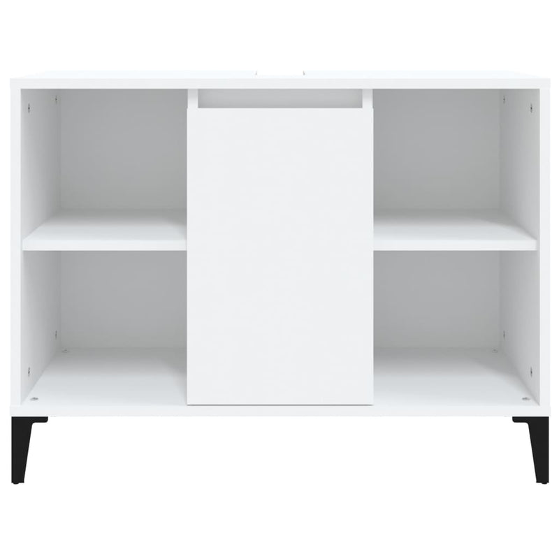 vidaXL fehér szerelt fa mosdószekrény 80 x 33 x 60 cm