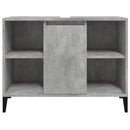 vidaXL betonszürke szerelt fa mosdószekrény 80 x 33 x 60 cm