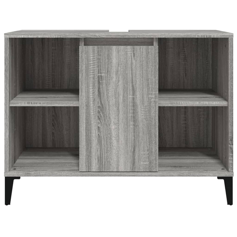 vidaXL szürke sonoma színű szerelt fa mosdószekrény 80 x 33 x 60 cm