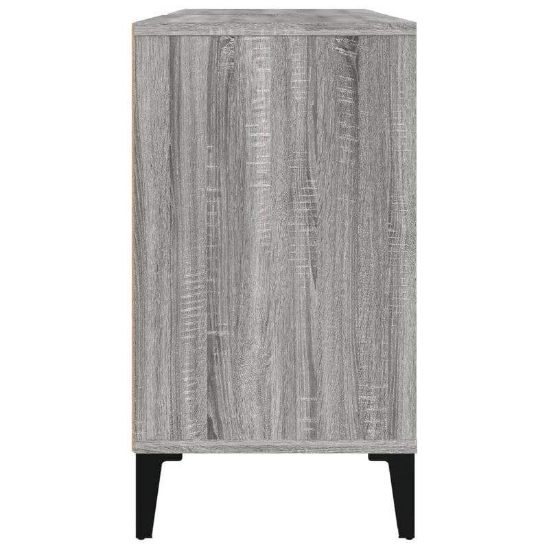 vidaXL szürke sonoma színű szerelt fa mosdószekrény 80 x 33 x 60 cm