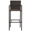 vidaXL 2 db barna polyrattan bárszék